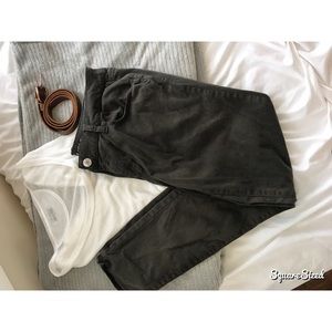 AEO Sateen Forest Green Jeggings